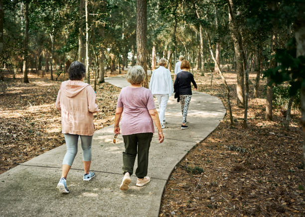 Morning walkers on a Eugene trail